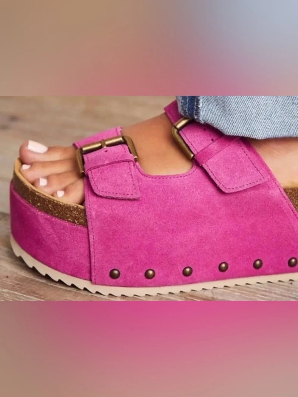 Altar'd State Platform Slide Sandals - Picture 2 of 9